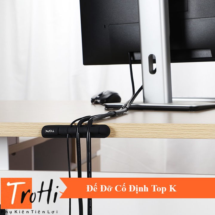 Đế Đỡ TopK Cố Định dây cáp sạc, tai nghe, dây điện, dây chuột có hỗ trợ miếng dán - Dụng Cụ Hỗ Trợ | BigBuy360 - bigbuy360.vn