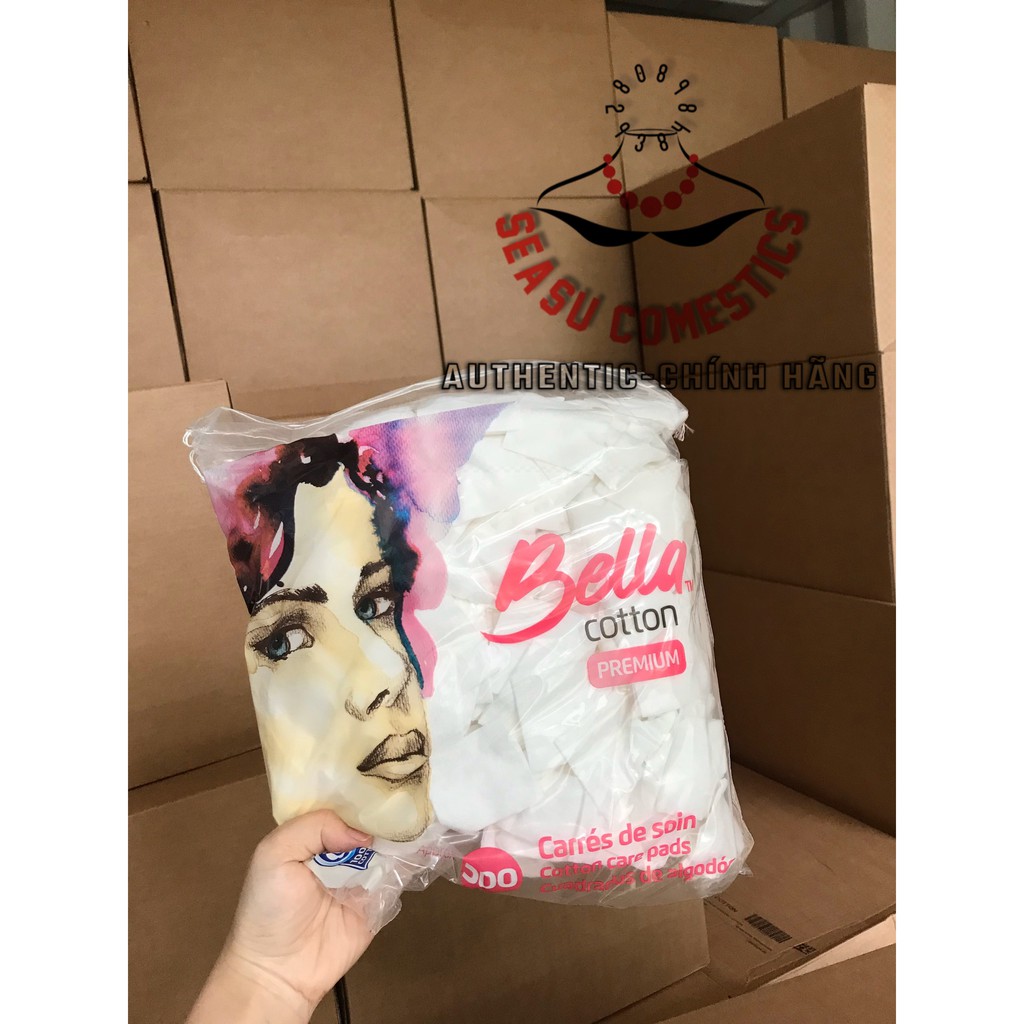 Bông Tẩy Trang Bella Cotton Premium (120mieng)-(500 miếng)