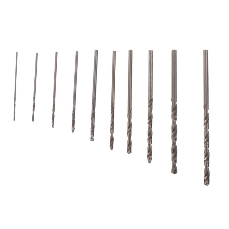 Máy Khoan Cầm Tay Tự Động Mini Màu Xanh Dương + 10 Mũi Khoan Xoắn Bits