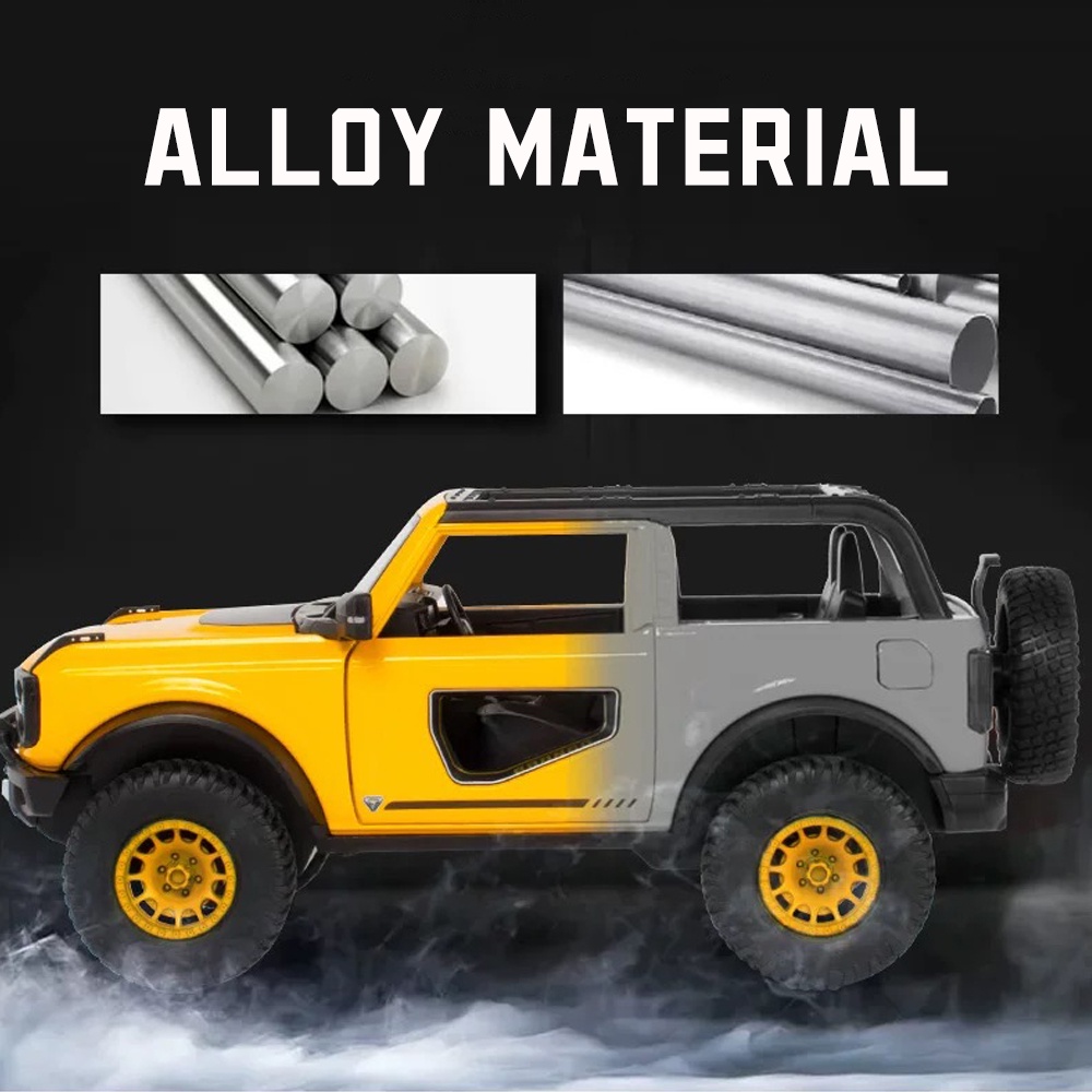 Mô Hình Xe Hơi Ford Bronco Bằng Hợp Kim Có Đèn Và Âm Thanh Tỉ Lệ 1: 24