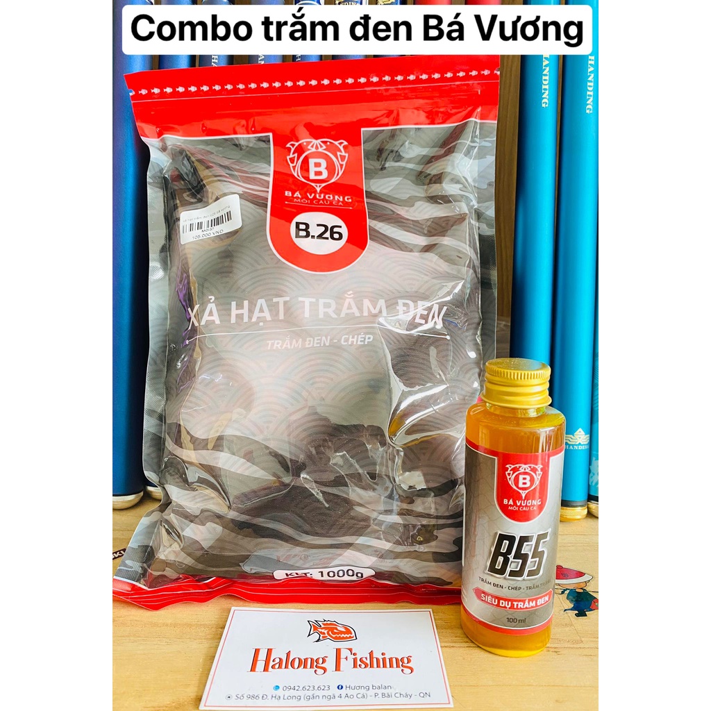 combo câu cá trắm đe Bá vương B52 + B25 chuyên trắm đen  hương dụ b52 và xả  hạt tổng hợp B25