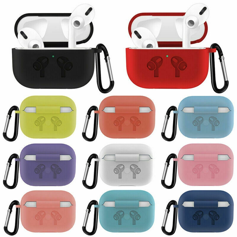 Vỏ bọc bảo vệ hộp sạc tai nghe không dây for Airpods Pro bằng chất liệu silicon mềm tiện dụng