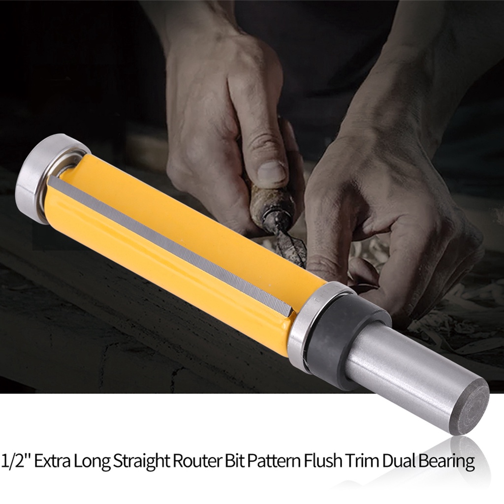 Mũi phay cắt gỗ thẳng dài 2-1/2\" đường kính cạnh 3/4\" có trục 1/2\"