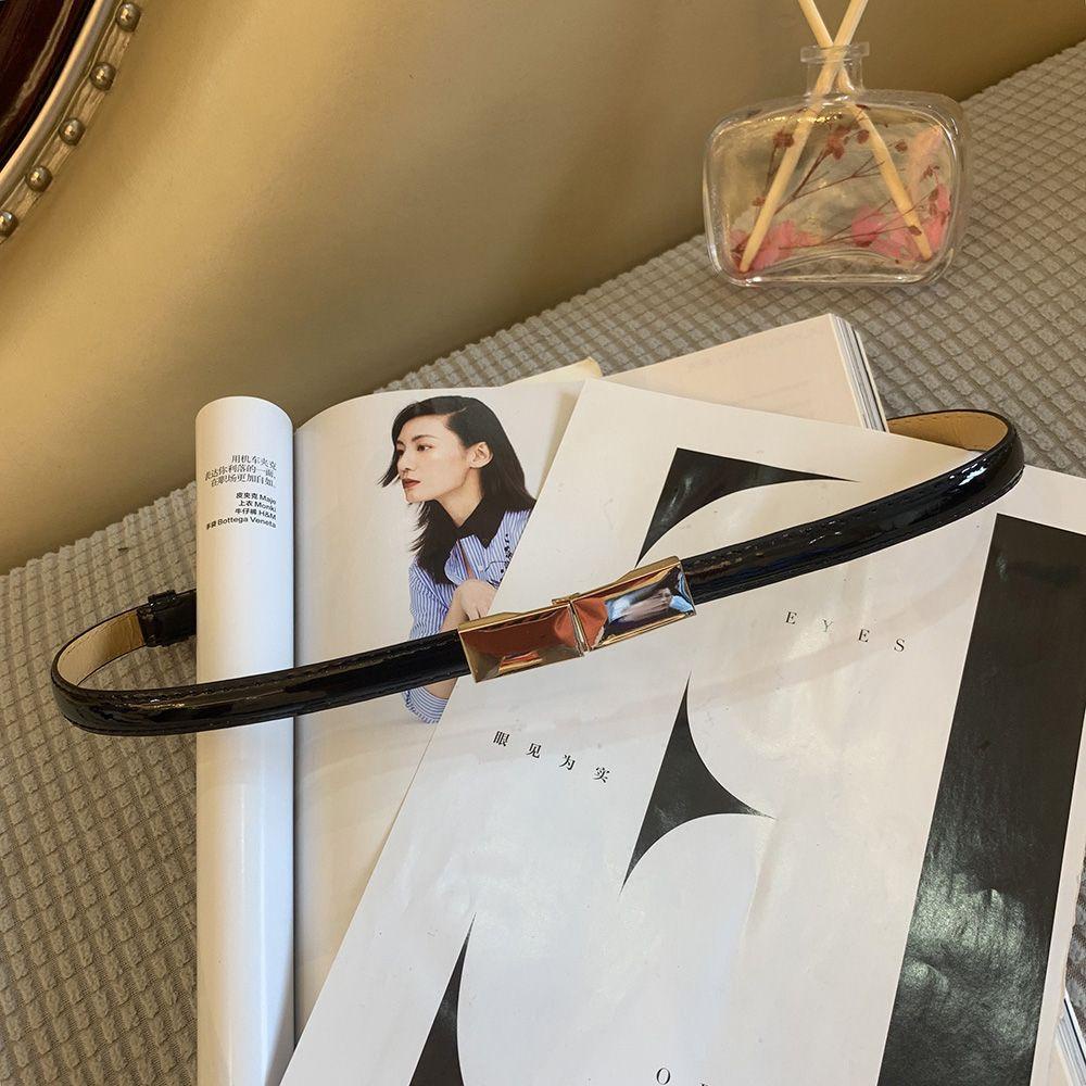 Thắt Lưng Da PU Nhiều Màu Sắc Phong Cách Cổ Điển Thời Trang Cho Nữ