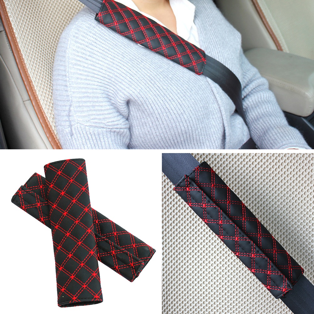 Đệm Bọc Dây An Toàn Xe Hơi Giả Da Nhiều Màu Sắc Bảo Vệ An Toàn Cho Trẻ Em/Người Lớn