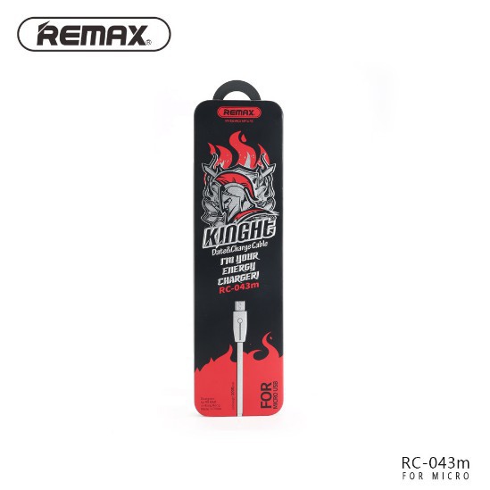 Cáp sạc Remax Knight RC-043m tự ngắt  ✓ Cáp Android