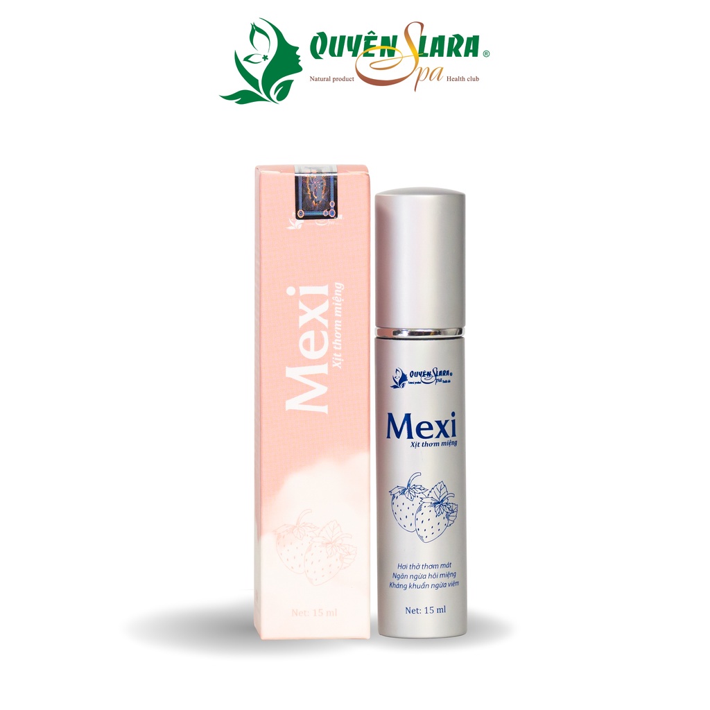 ( Chinh Hãng ) Xịt thơm miệng Mexi hương bạc hà, hương dâu Quyên Lara chính hãng