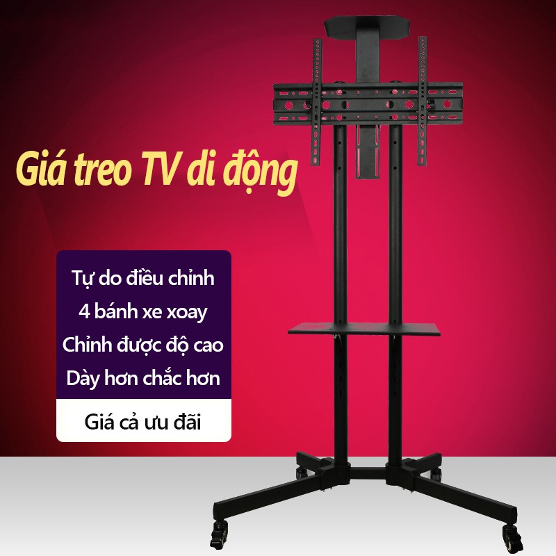 Giá đỡ TV kệ đỡ TV di động lắp TV 32-65 inch có bánh xe chaxanh H254B/