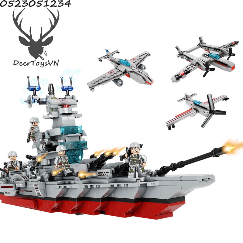 [1136CT-Hộp Giấy] BỘ ĐỒ CHƠI XẾP HÌNH LEGO Chiến Hạm, LEGO OTO, LEGO ROBOT,LEGO TÀU CHIẾN,LEGO XE SWAT,LEGO TÀU SÂN Bay