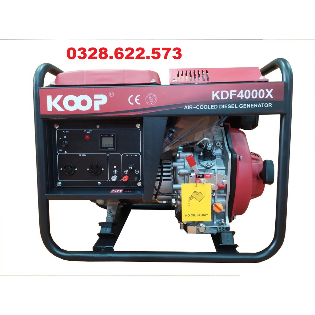 Máy Phát Điện Chạy Dầu 3Kw Koop KDF4000X