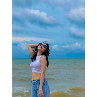 Áo ba lỗ croptop thun tăm