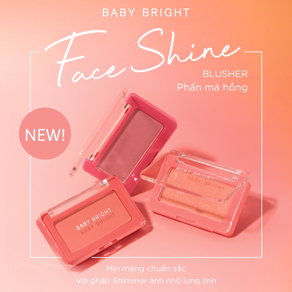 Phấn má hồng Baby Bright Face Shine Blusher 4.5g