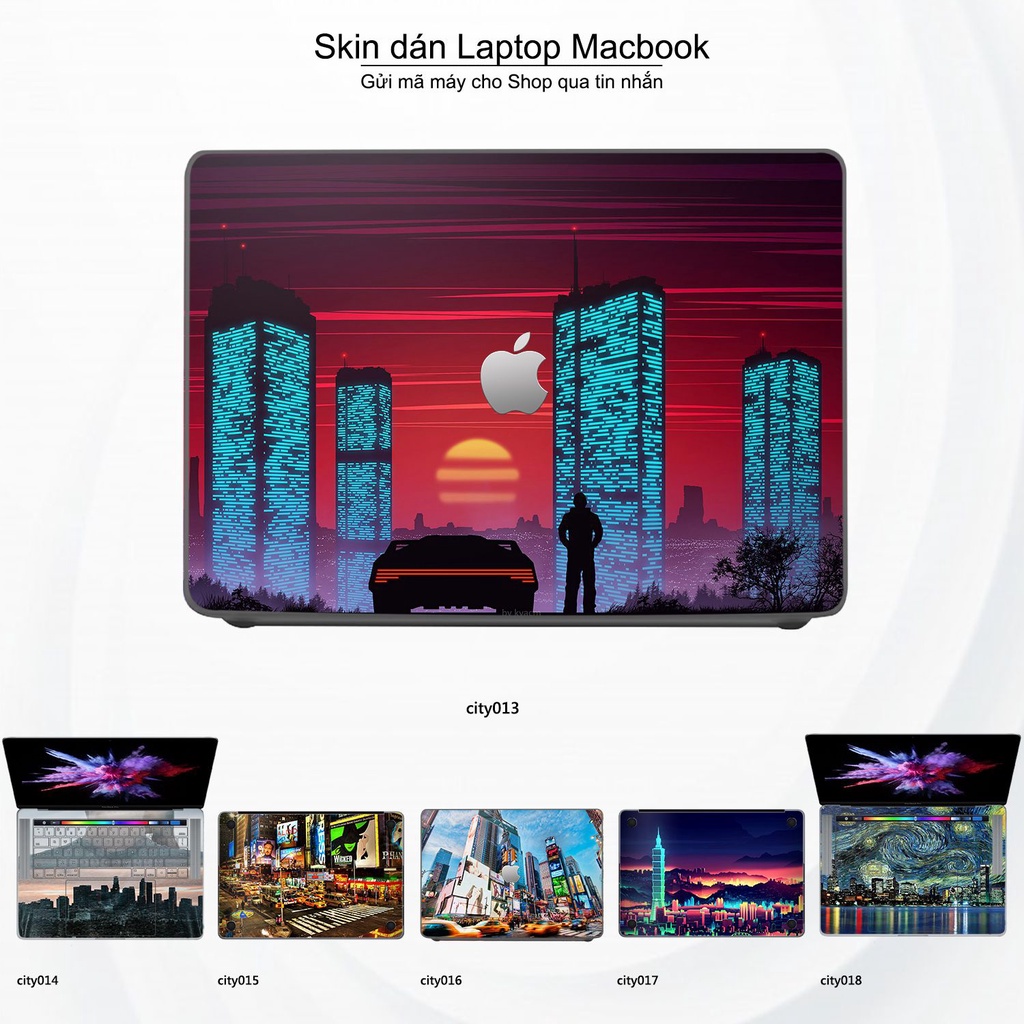 Skin dán Macbook mẫu thành phố (đã cắt sẵn, inbox mã máy cho shop)