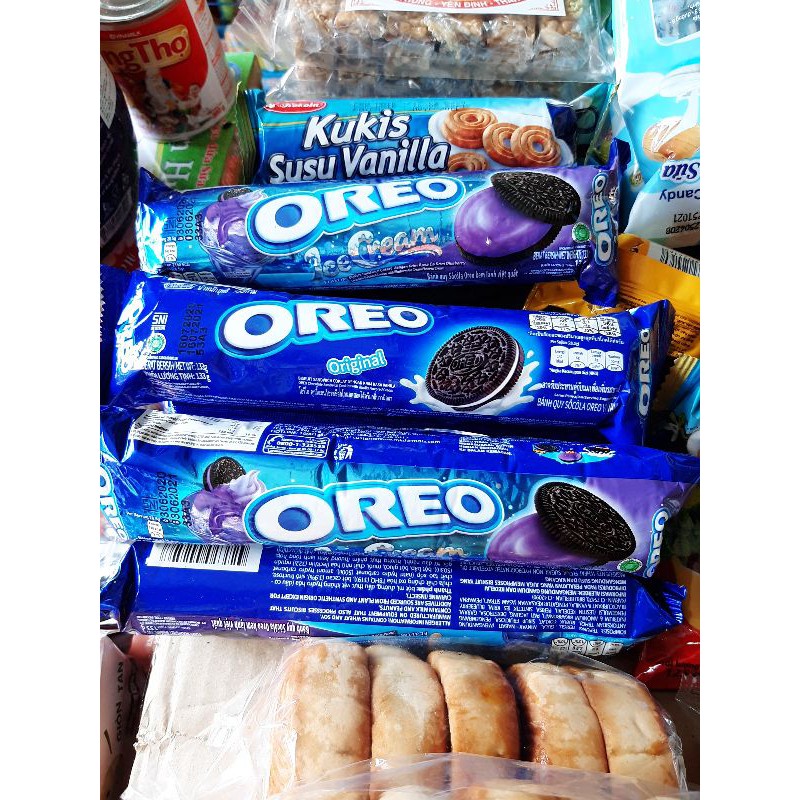 Bánh quy sôcôla Oreo vị vani/ vị kem lạnh việt quất
