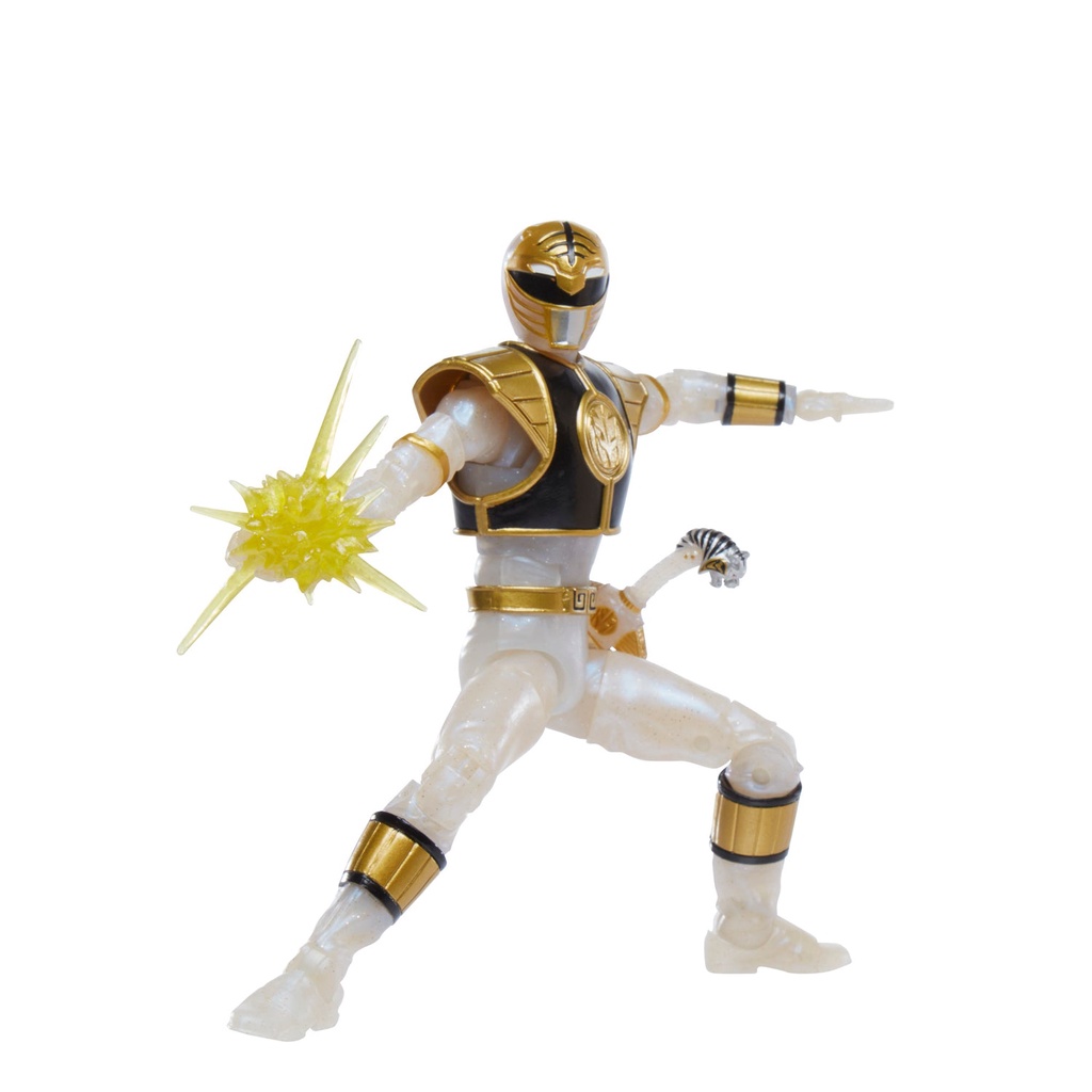 Mô hình nhân vật Hasbro⚡Power Rangers Lightning Collection⚡6-inches MMPR Metallic White Ranger - HasbroPulse Exclusive