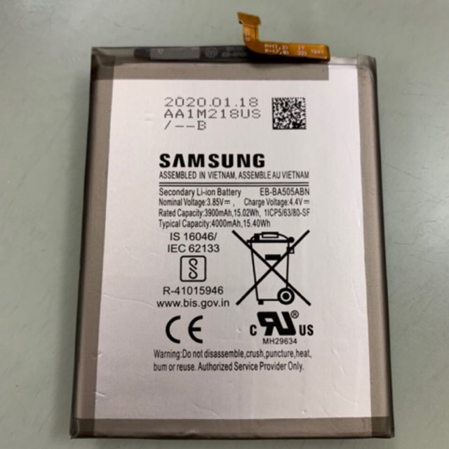 Pin Samsung A50 dưng lượng 4000 mAh mã EB-BA505ABU chính hãng