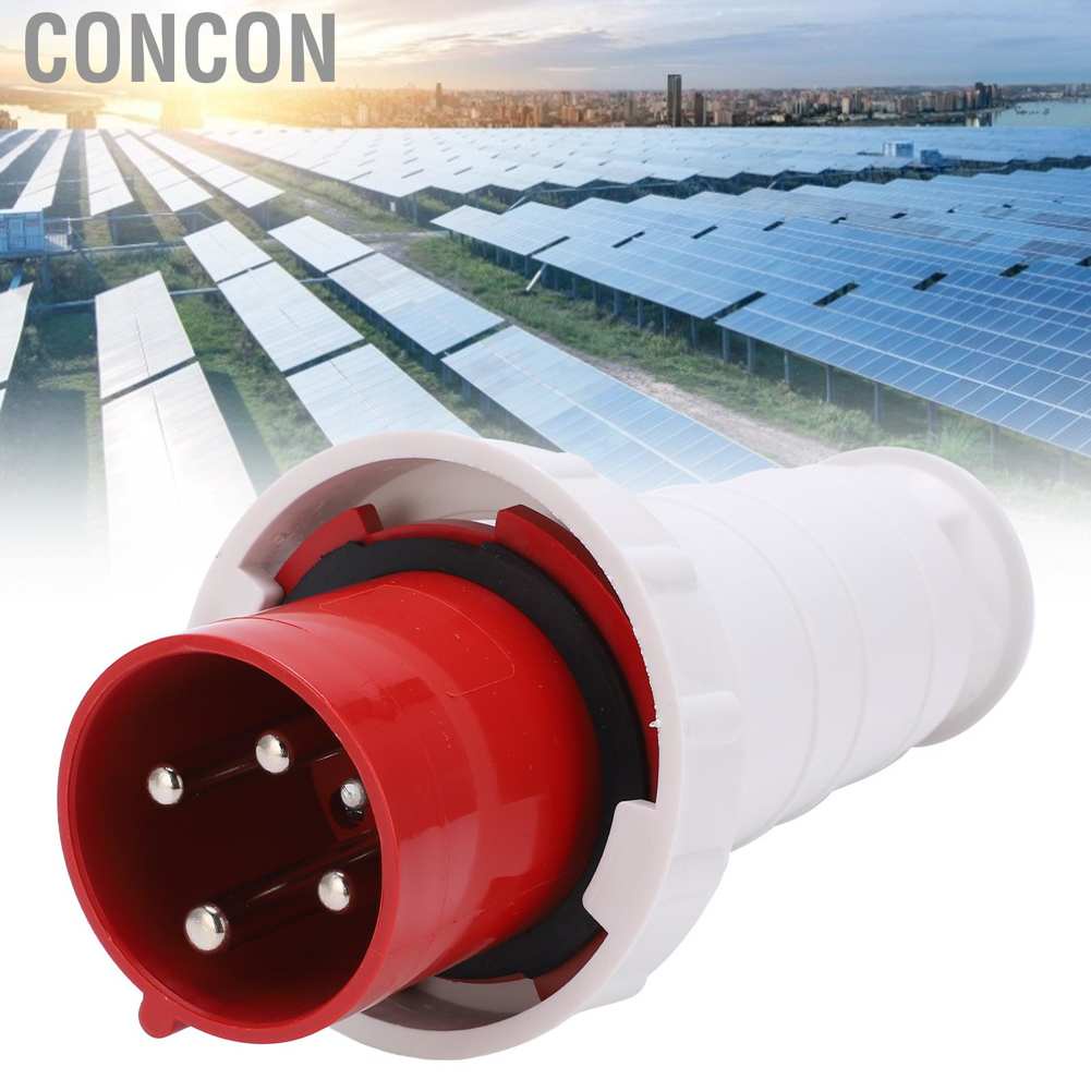 Phích Cắm Kết Nối Công Nghiệp Concon 380 415v 63a 3p + E 4 Pin Ip67 Chống Thấm Nước