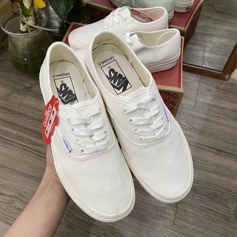 Giày Vans classic vault trắng full