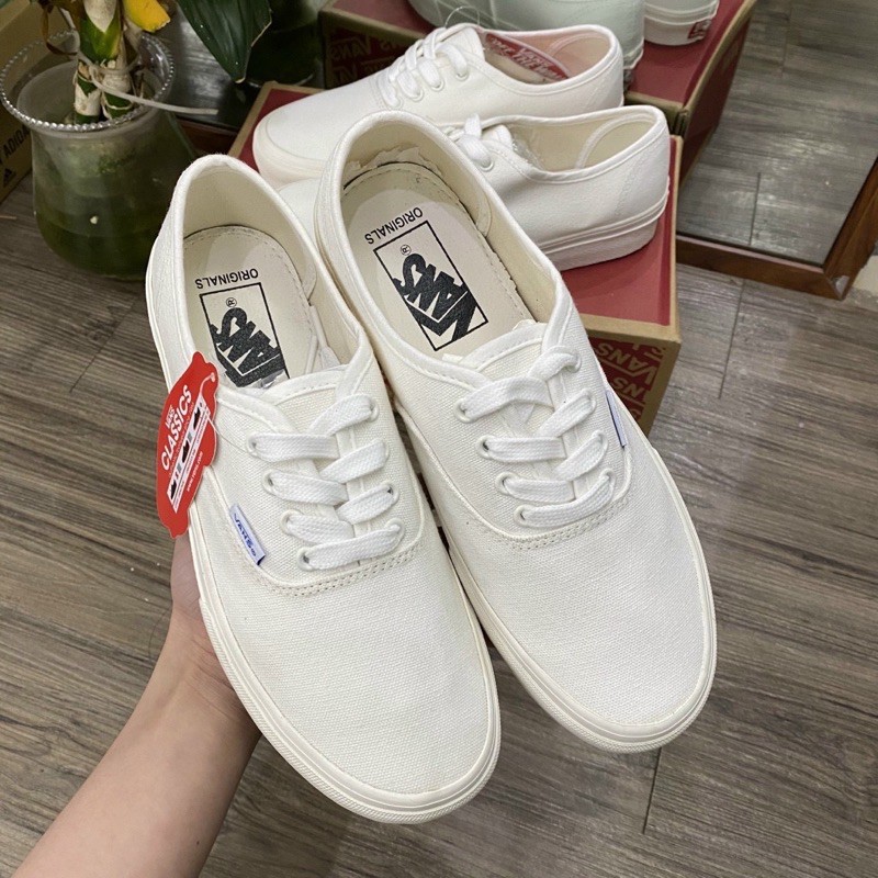 [Full box] giày Vans classic vault trắng full