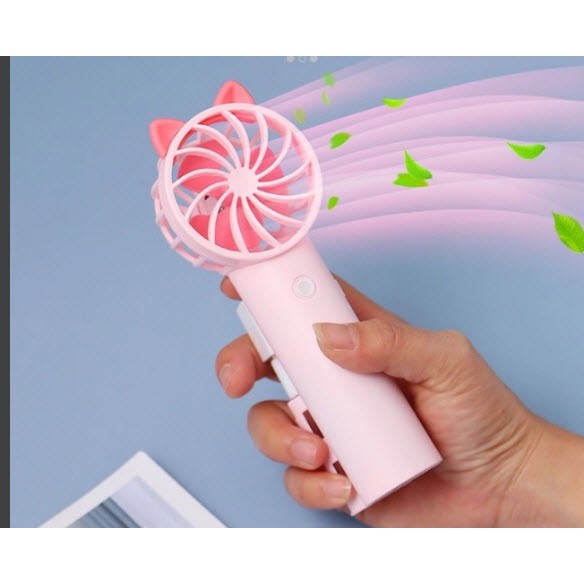 QUẠT CẦM TAY CÓ PHUN SƯƠNG 2 IN1  TÍCH ĐIỆN (TG0405) | BigBuy360 - bigbuy360.vn