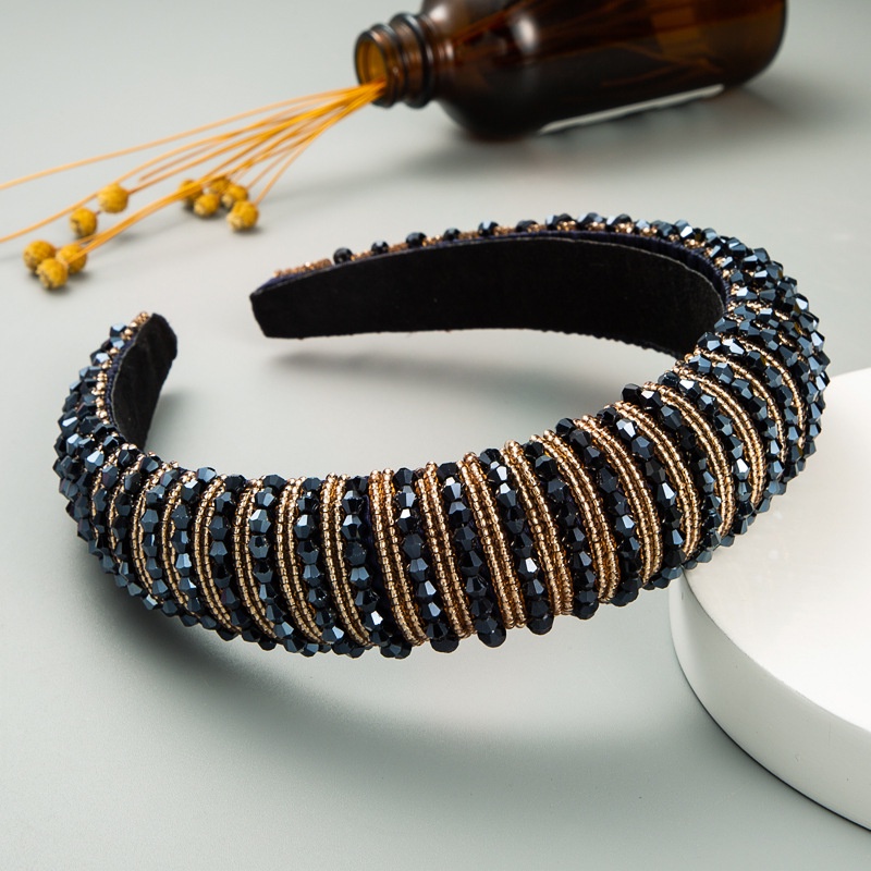 Băng Đô Cài Tóc Rửa Mặt Đính Pha Lê Phong Cách Hàn Quốc