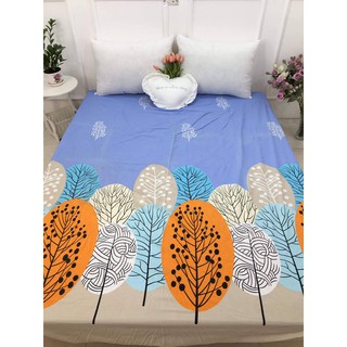 Ga trải giường bọc đệm cotton poly LÁ CỌ
