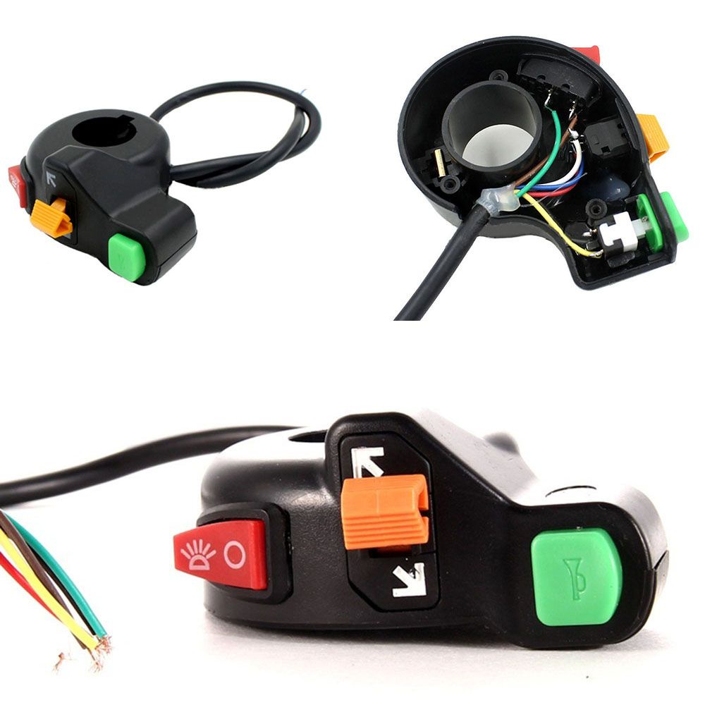 Aaron1 Công Tắc Bật / Tắt Đèn Pha 3 Trong 1 7 / 8 &quot;Nhiều Màu Tiện Dụng Cho Xe Máy / Xe Đạp Điện