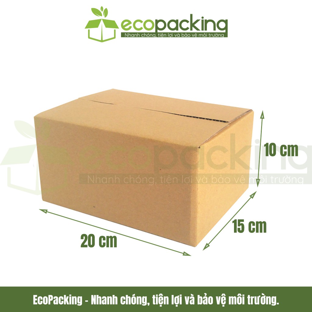 [XẢ KHO] Combo 25 thùng giấy carton size 20x15x10 cm để đóng gói giao hàng