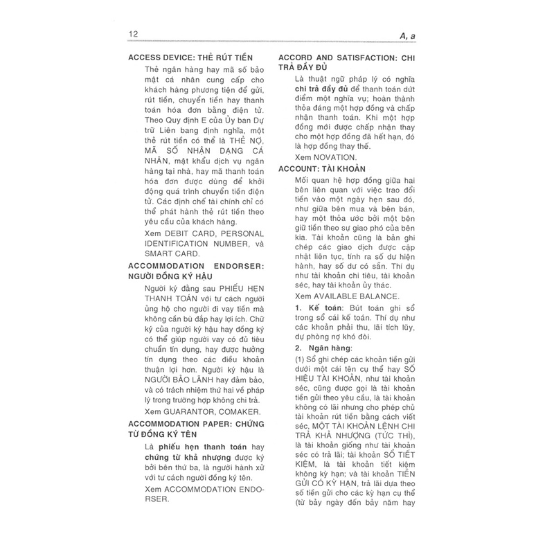 Sách - Từ Điển Ngân Hàng (Anh - Việt)
