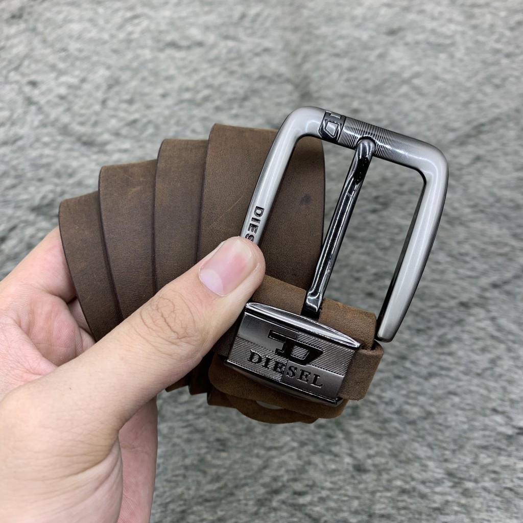 Thắt lưng/dây lưng nam da bò thật mặt kim bản to 4cm