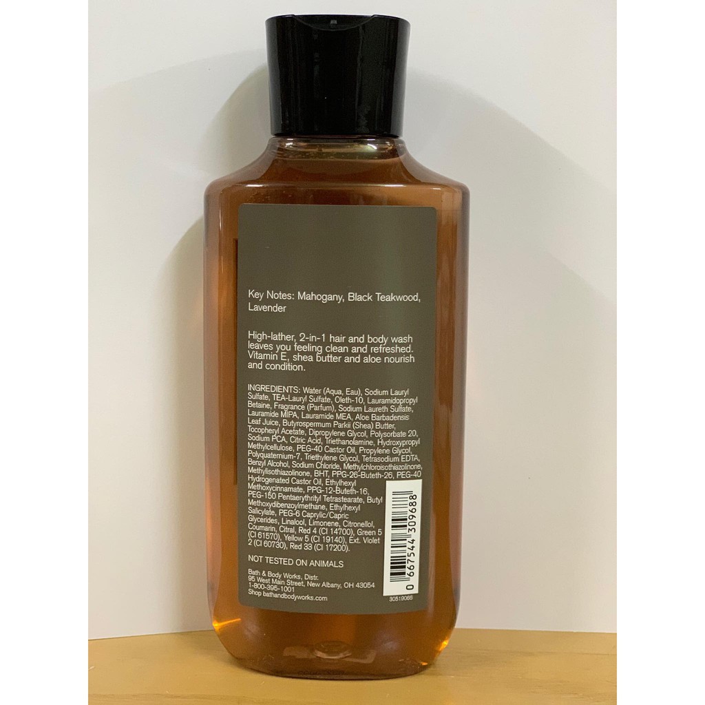 Sữa tắm gội cho nam Bath &amp; Body Works Teakwood Hair &amp; Body Wash 295ml