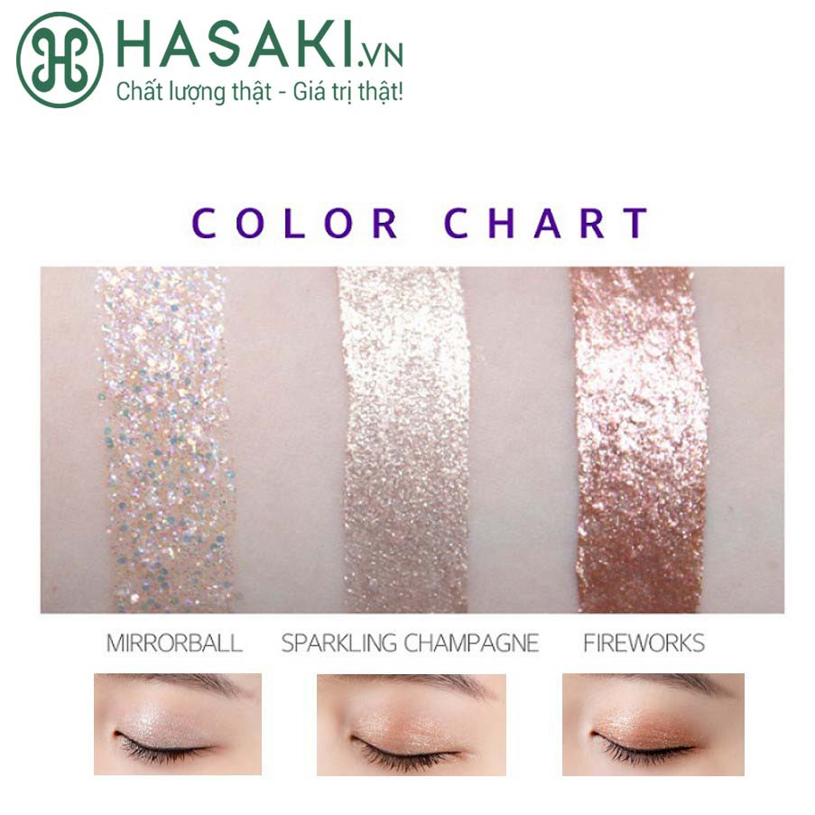 Phấn Mắt Dạng Lỏng Có Nhũ B.O.M Pearl Party Eye Glitter 3.5g