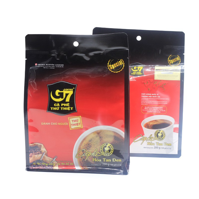 Cà Phê G7 Hòa tan Đen Không Đường không sữa - túi 100 gói