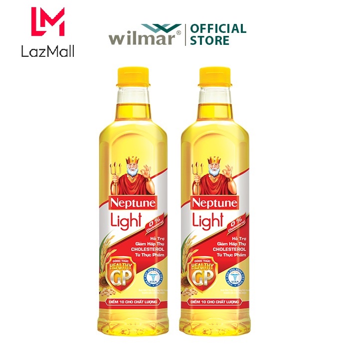 [Hỏa Tốc HCM] Thùng 12 chai Dầu Ăn Neptune Light 1L date mới nhất