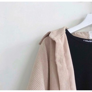 ÁO KHOÁC SƠ MI GÂN UNISEX (ẢNH THẬT)
