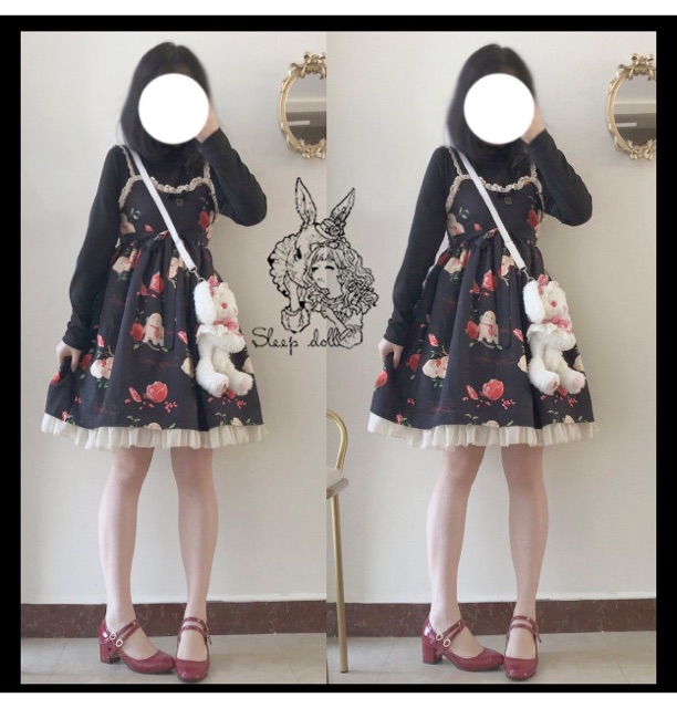 [có sẵn] Đầm / Váy Lolita JSK Pomegranate Rabbit (brand Sleep doll)