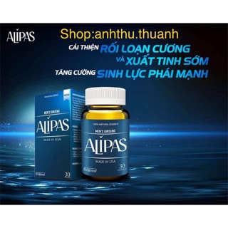Sâm Alipas new - men’s ginseng alipas - Rối loạn cương, Xuất tinh sớm, Giảm ham muốn tình dục, giúp nam giới luôn bền bỉ