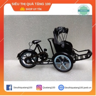 Xích lô mô hình bằng kim loại cực đẹp( 25cm)
