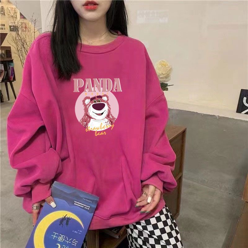 Áo Khoác Sweater Mỏng Dáng Rộng In Họa Tiết Trái Cây Màu Sắc Thời Trang Xuân Thu Cho Nữ