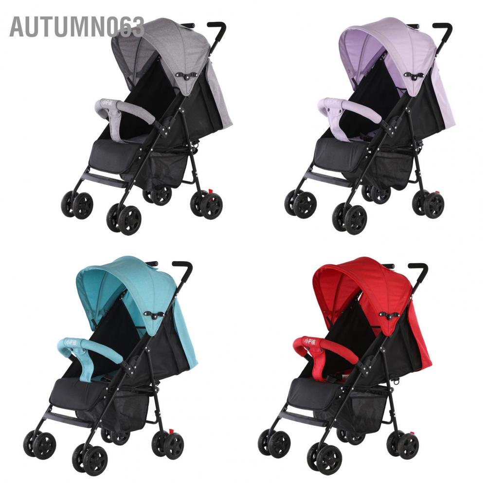 Xe đẩy trẻ em Gấp Nhẹ Thoải mái Có thể Ngồi Nằm An toàn Trẻ mới biết đi ngoài trời Autumn063