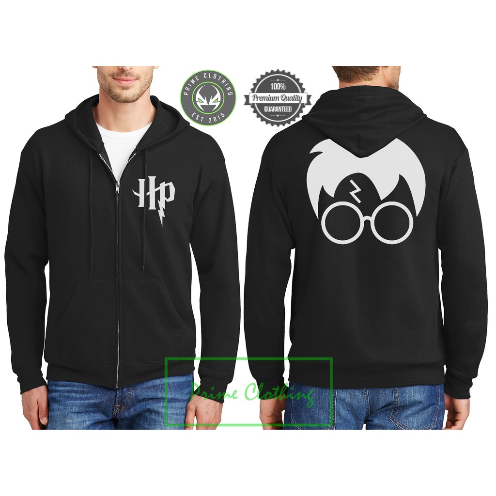 Áo Hoodie Phối Khóa Kéo Phong Cách Harry Potter