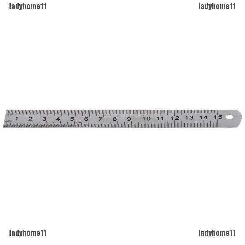 Thước Đo Thẳng Hai Mặt Bằng Thép Không Gỉ 15cm # 6