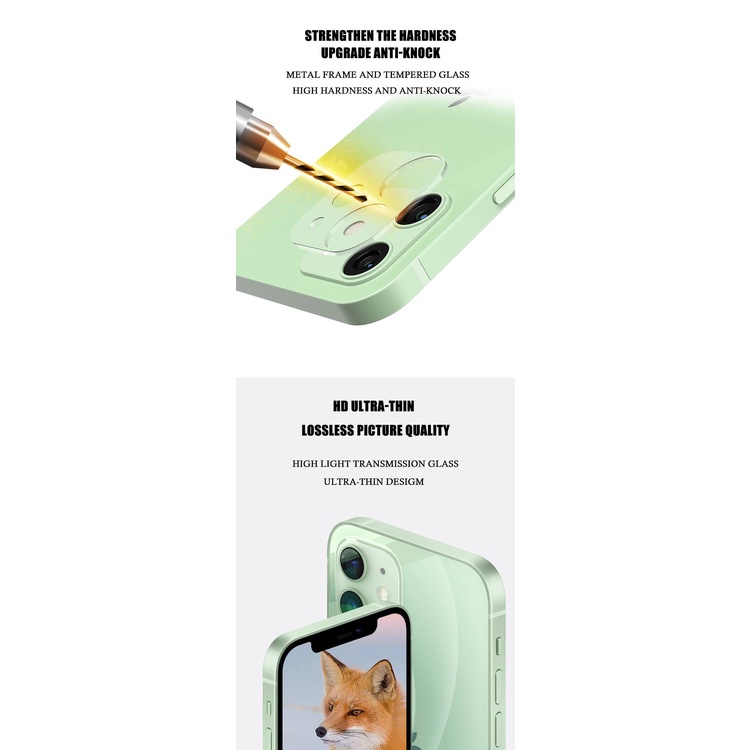 Kính cường lực bảo vệ camera sau sử dụng cho IPhone 12 Pro Max 12 Mini