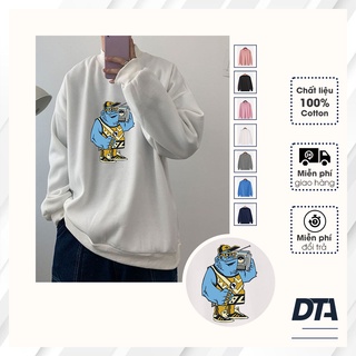 Áo sweater hoạt hình Bigsize (45-100kg) vải nỉ bông form rộng phong cách Unisex phù hợp cho cả nam và nữ local brand