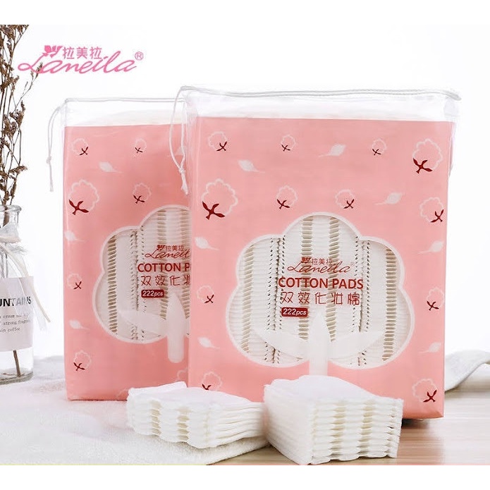 BÔNG TẨY TRANG LAMEILA, COTTON PAD GÓI 222 MIẾNG