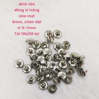 Đinh Tán đồng xi trắng niken