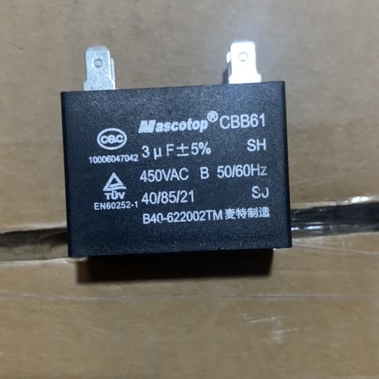 Tụ điện chân cắm mascotop hàng tốt từ 1.5 uf- 6 uf