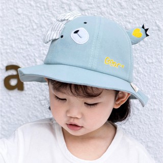 Mũ vành mặt gấu cho bé từ 3m-24m