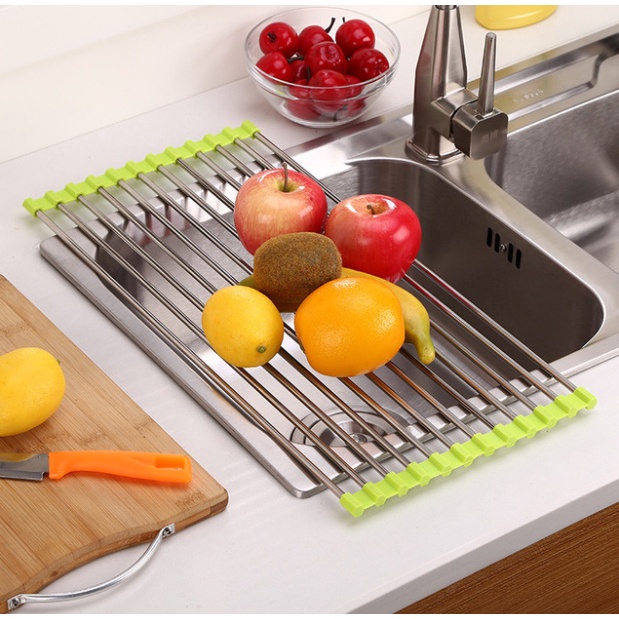 Giá gác bồn rửa để ráo nước bằng thép không gỉ