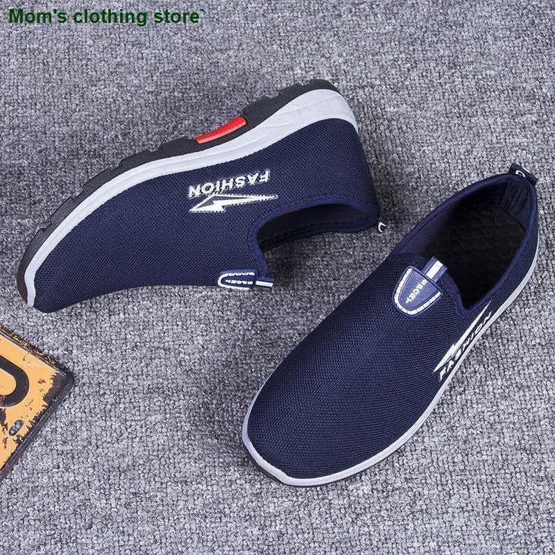Giày Vải Leo Núi Đế Chống Trượt Cho Nam Trung Niên